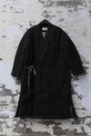 AVIVA JIFEI XUE Padded Long Kimono Jacket with Vintage Patch Lining FW22-PKJL-DGRY